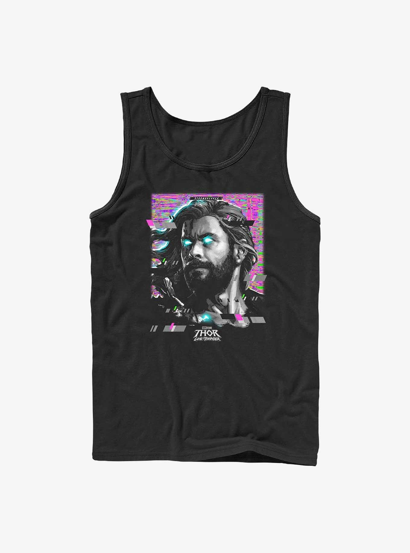 Marvel Thor: Love And Thunder Glitch Thor Tank, BLACK, hi-res