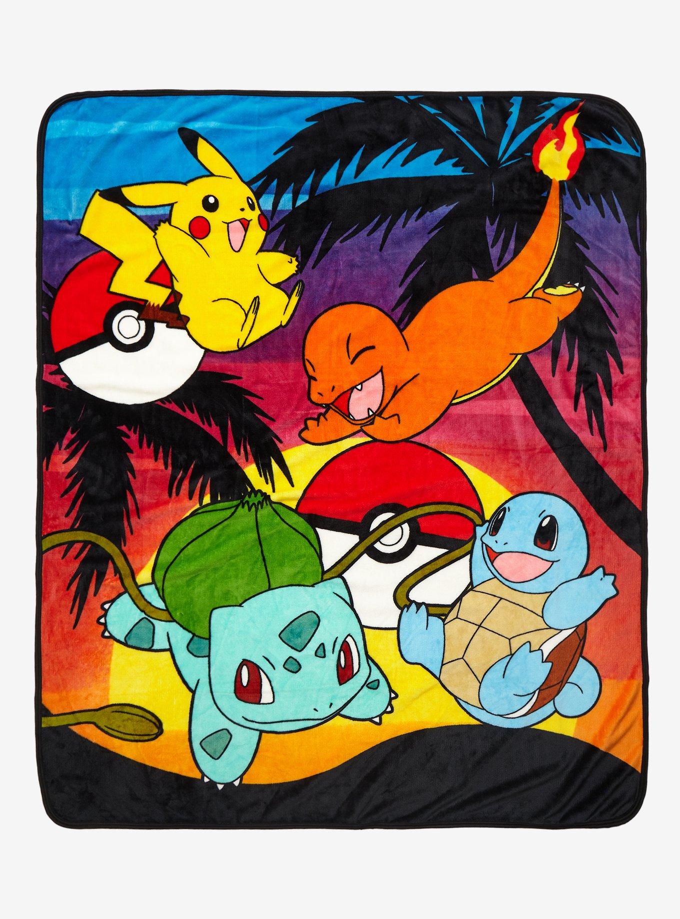 Pok mon Starters Sunset Throw BoxLunch Exclusive