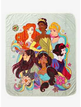 Disney Princesses Groovy Throw - BoxLunch Exclusive, , hi-res