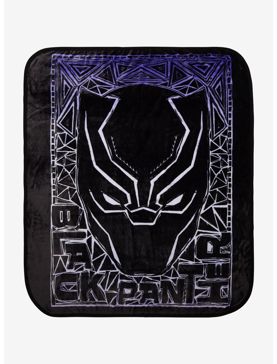 Marvel Black Panther Mask Portrait Throw - BoxLunch Exclusive, , hi-res