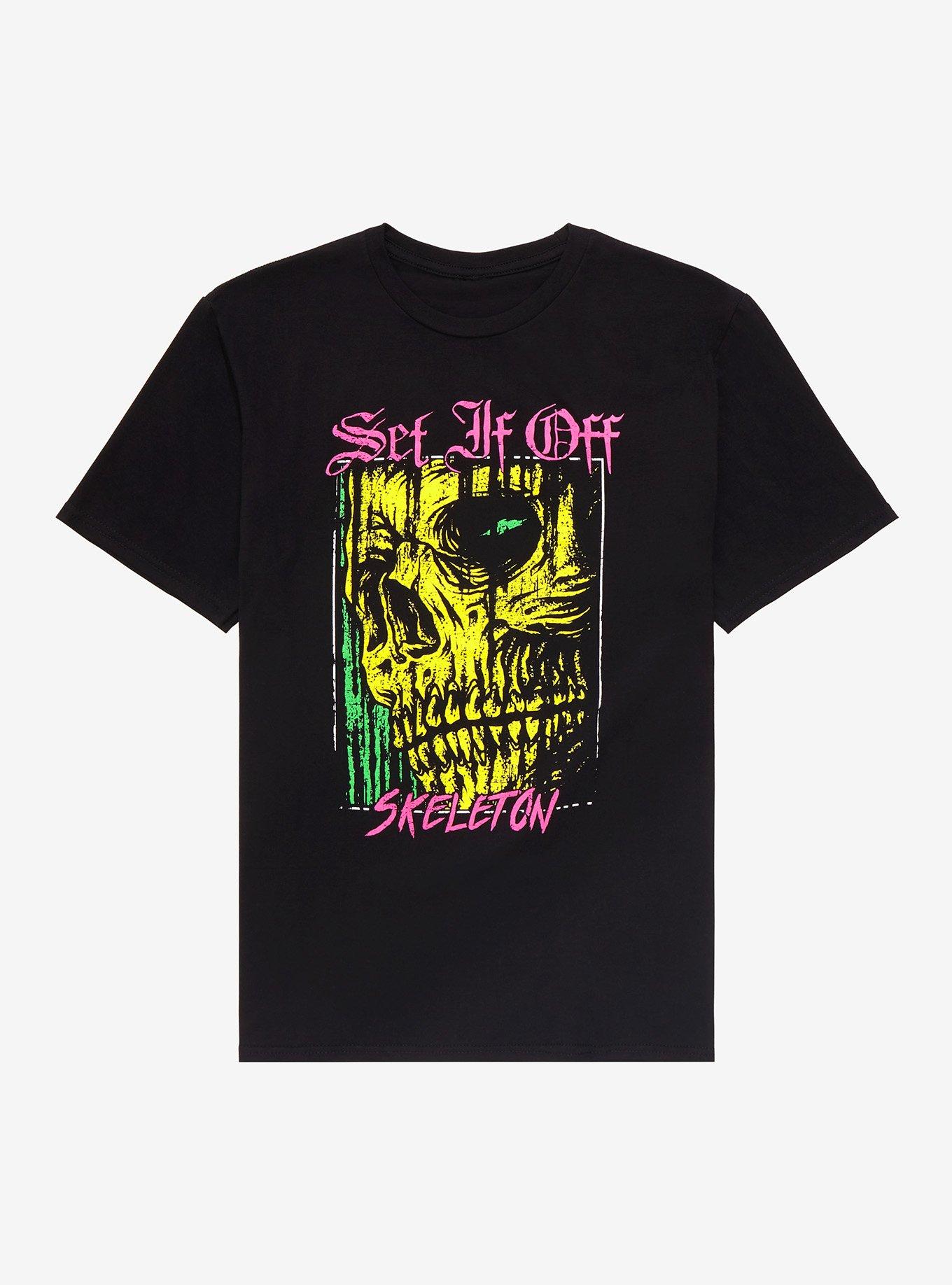 Set It Off Skeleton T-Shirt, BLACK, hi-res