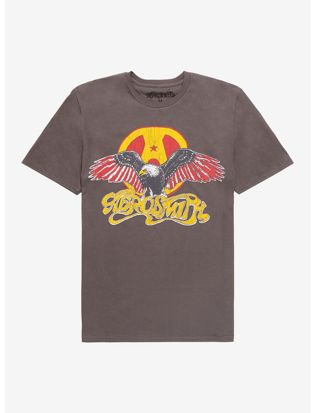 Aerosmith Eagle T-Shirt, CHARCOAL  GREY, hi-res