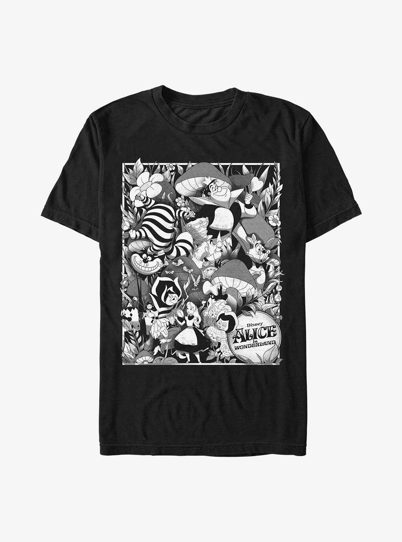 Disney Alice In Wonderland Black Alice Poster T-Shirt, , hi-res