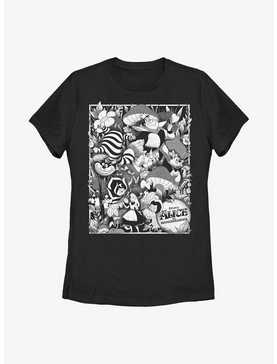 Disney Alice In Wonderland Black Alice Poster Womens T-Shirt, , hi-res