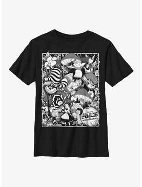 Disney Alice In Wonderland Black Alice Poster Youth T-Shirt, , hi-res
