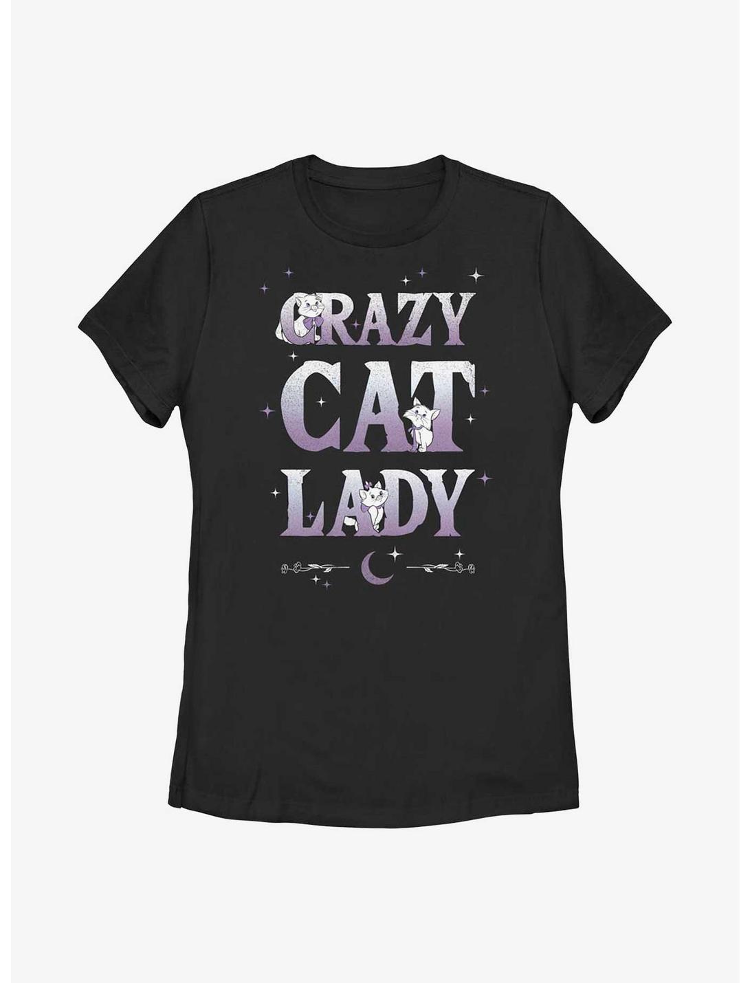 Disney The Aristocats Crazy Cat Lady Womens T-Shirt, BLACK, hi-res
