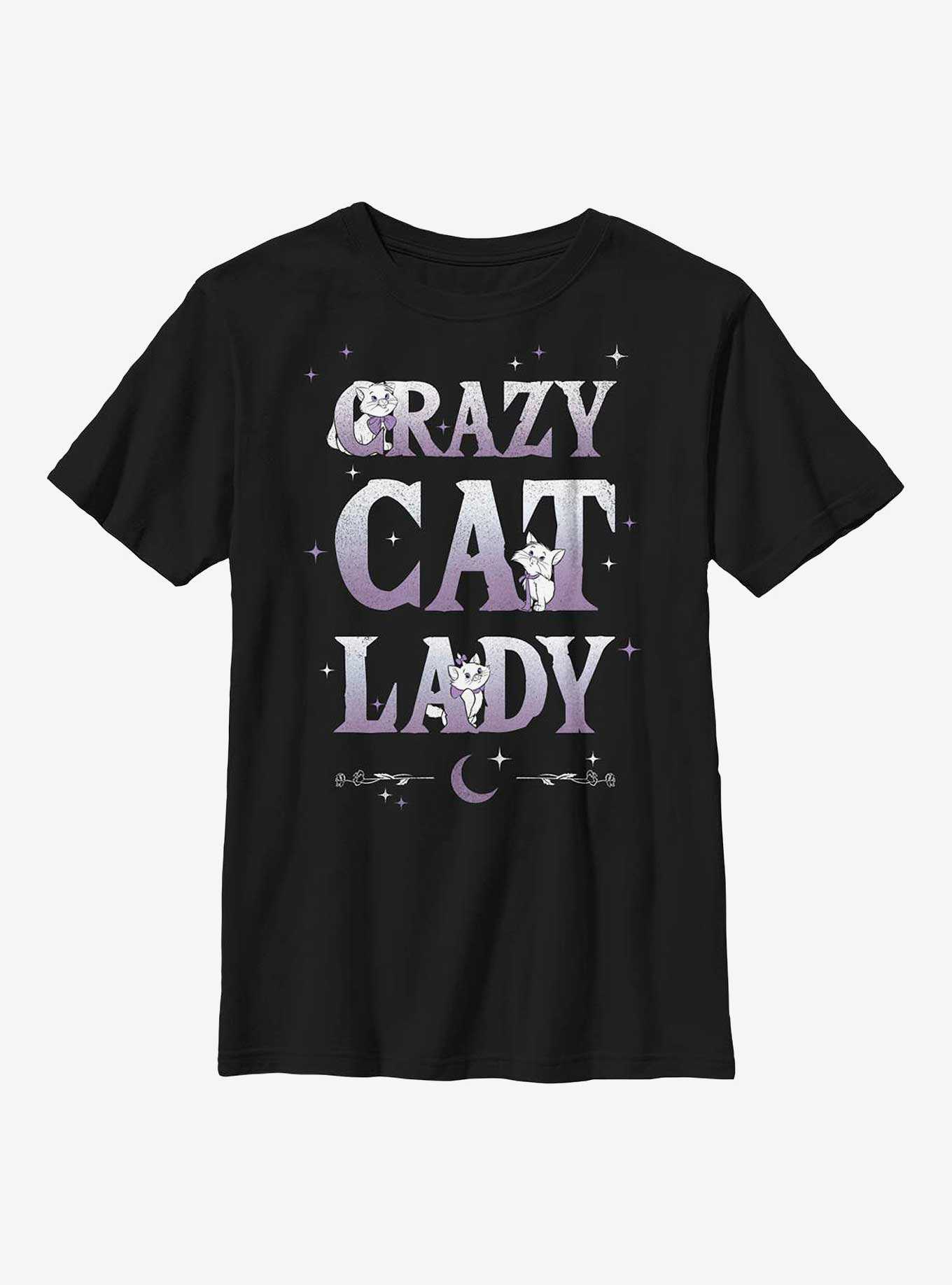 Disney The Aristocats Crazy Cat Lady Youth T-Shirt, , hi-res