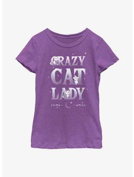 Disney The Aristocats Crazy Cat Lady Youth Girls T-Shirt, , hi-res