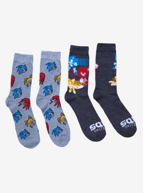 Sonic The Hedgehog Trio Crew Socks 2 Pair | Hot Topic