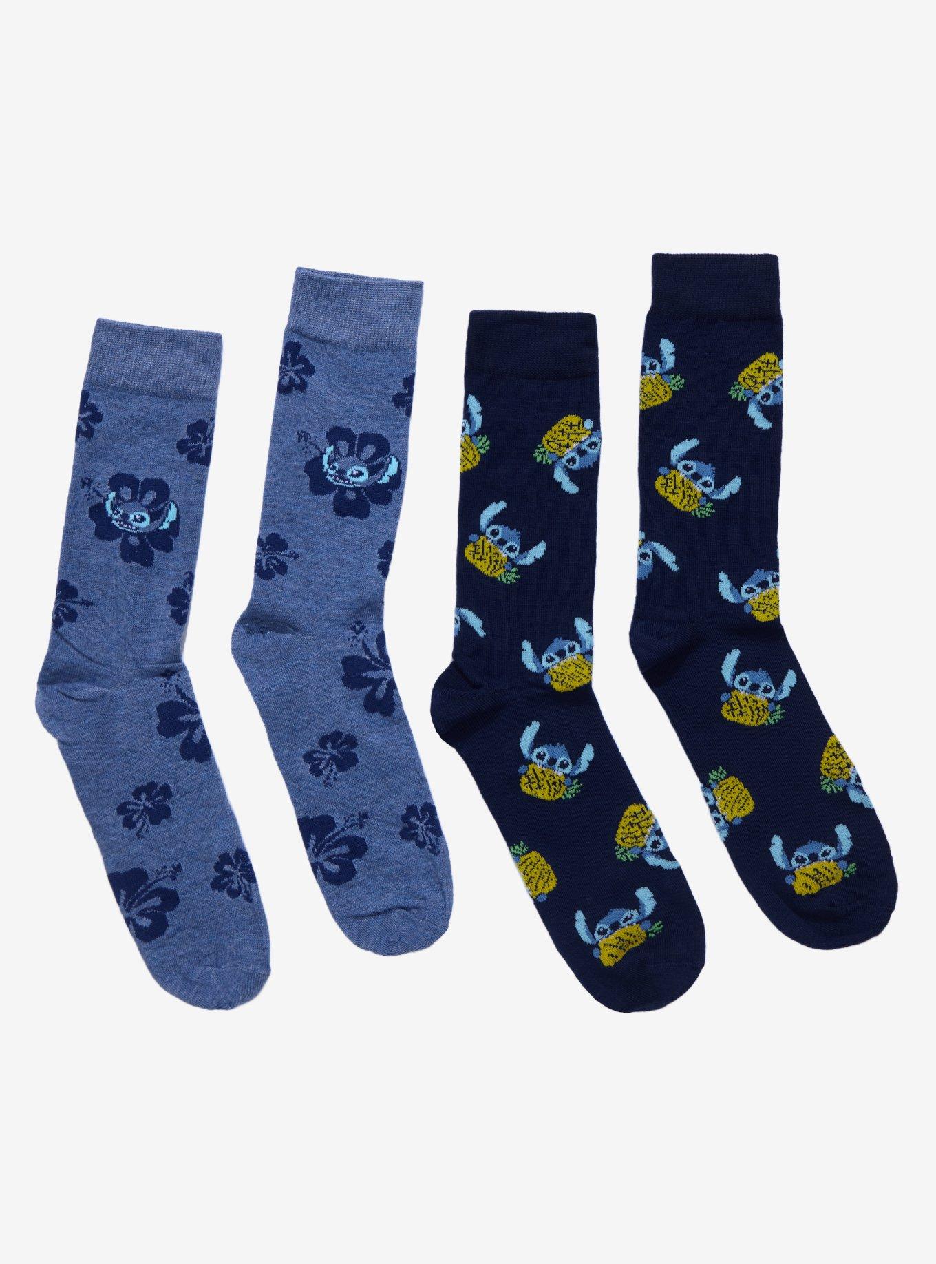 Blue Pineapple Crew Sock