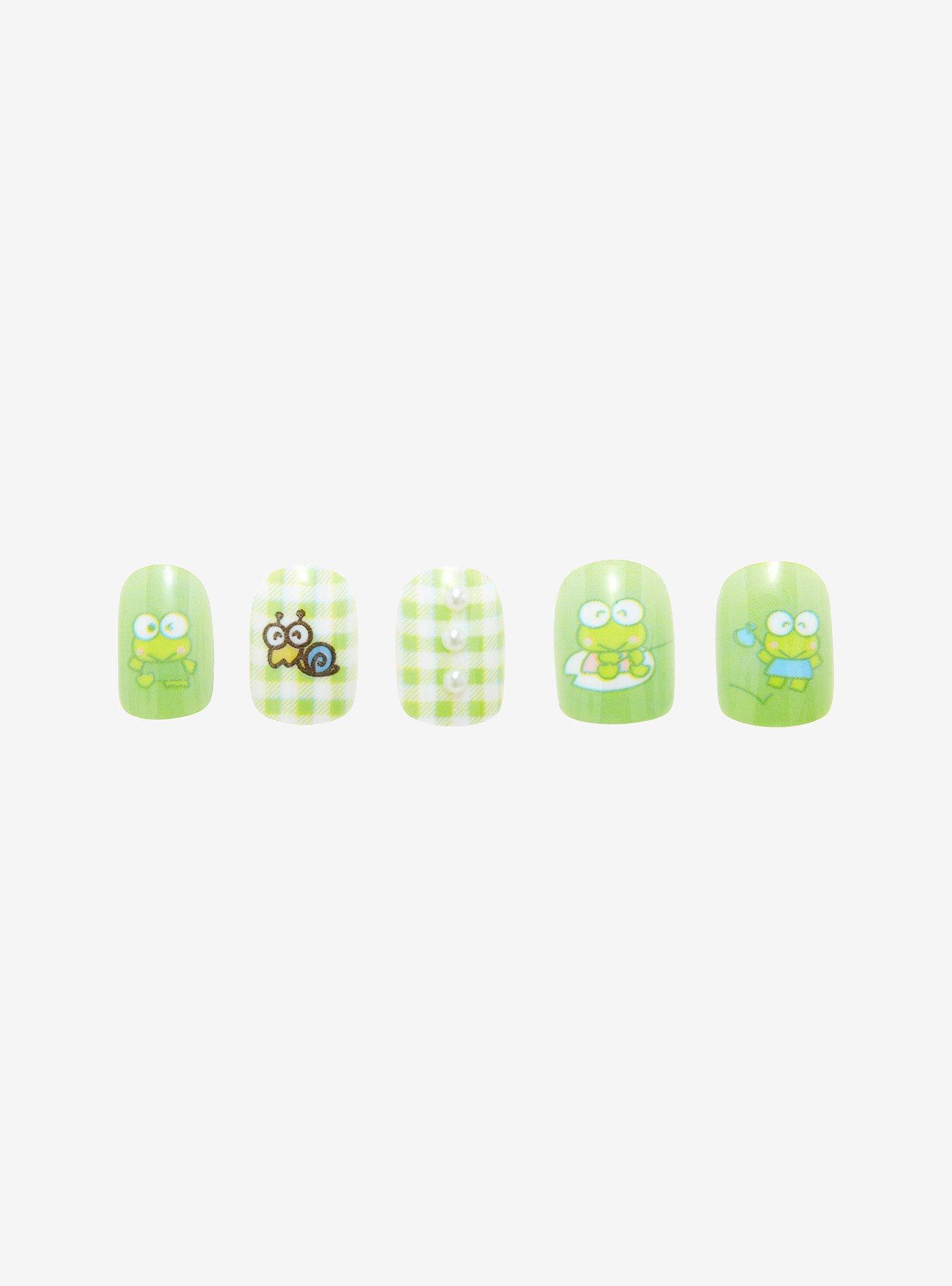 Keroppi Faux Nail Set, , hi-res
