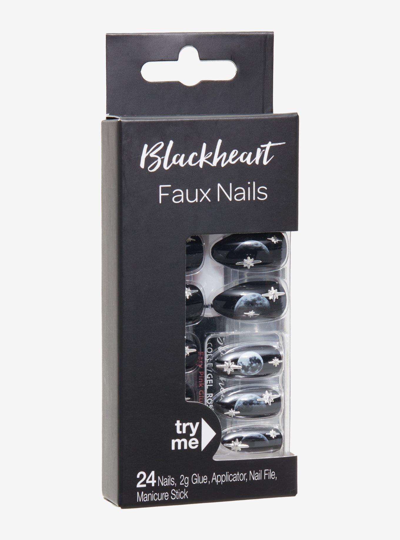 Moon Phases Faux Nail Set, , hi-res