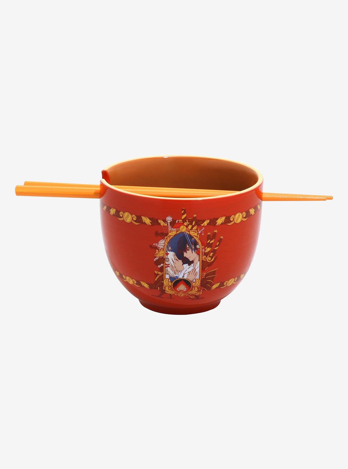 Studio Ghibli Howl&rsquo;s Moving Castle Characters Ramen Bowl with Chopsticks, , hi-res