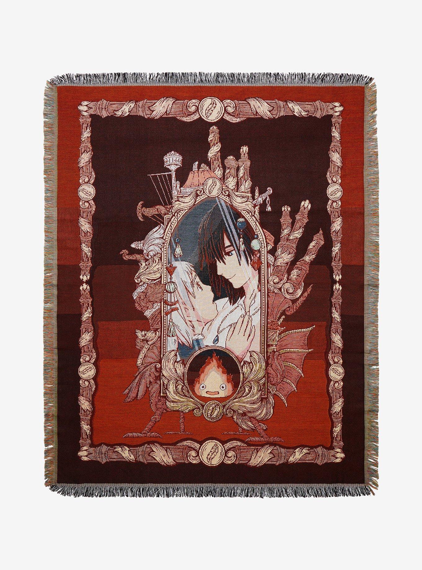 Studio Ghibli Howl's Moving Castle Characters Tapestry Throw - BoxLunch Exclusive