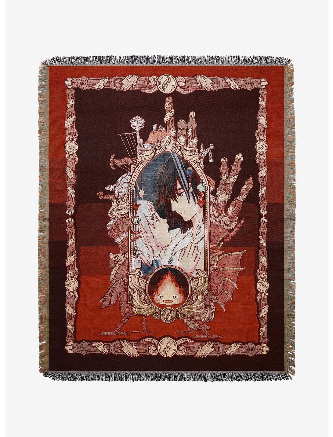 Studio Ghibli Howl's Moving Castle Characters Tapestry Throw - BoxLunch Exclusive, , hi-res