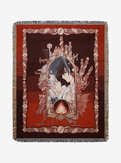 Studio Ghibli Howl's Moving Castle Characters Tapestry Throw - BoxLunch Exclusive | BoxLunch