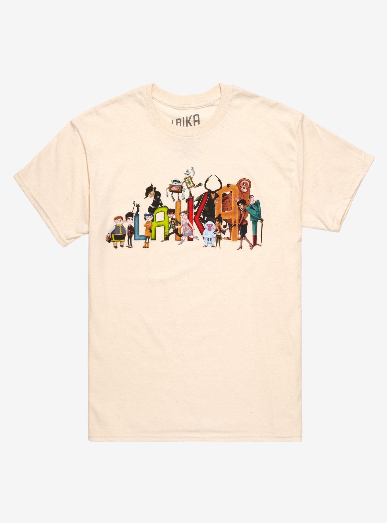 Laika Character Line-Up T-Shirt By Emily Rose Wikle, TANBEIGE, hi-res