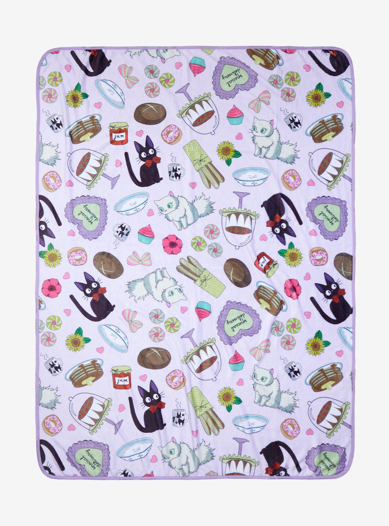 Her Universe Studio Ghibli Kiki's Delivery Service Jiji Desserts Throw