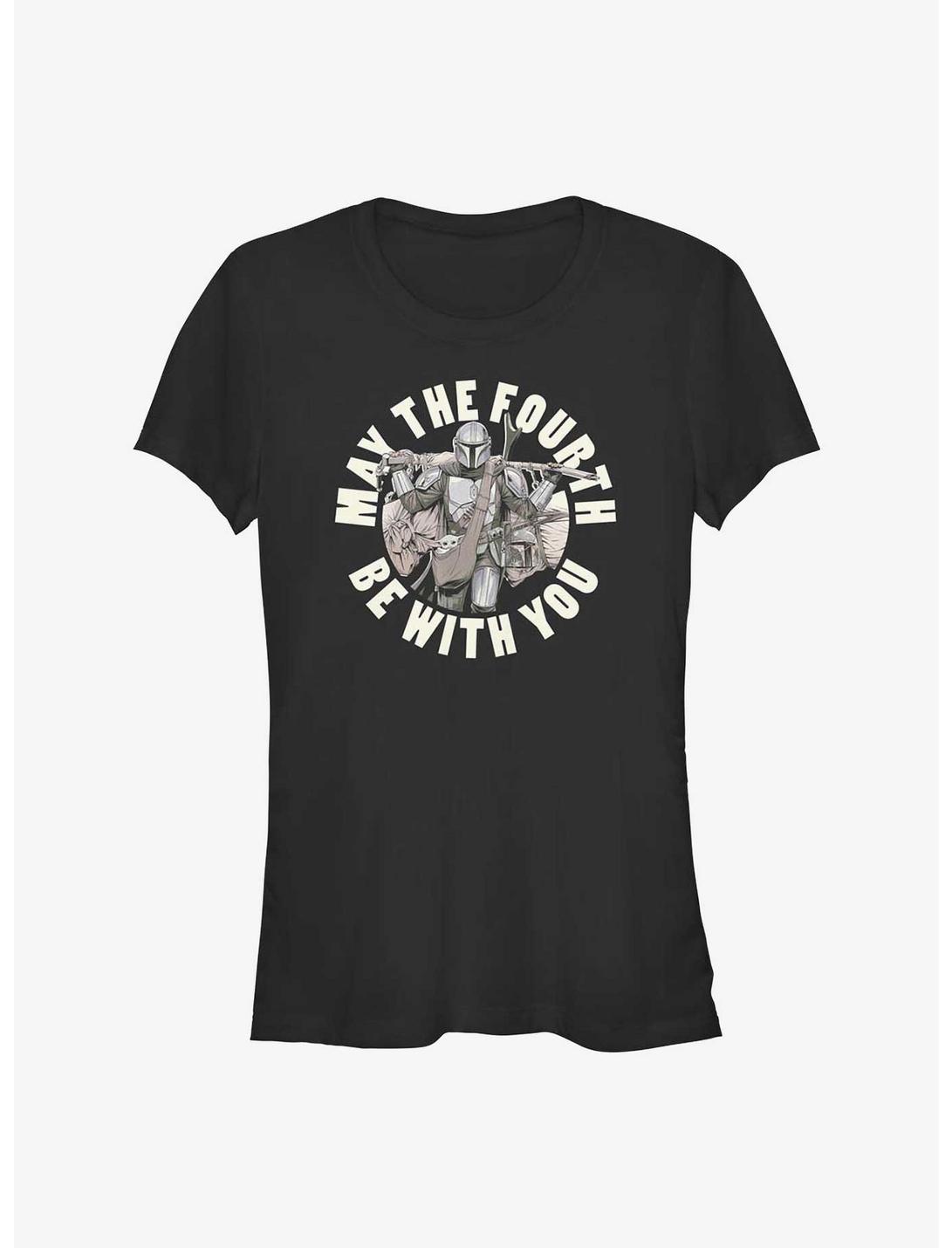 Star Wars The Mandalorian May The Fourth Be With You Girls T-Shirt, BLACK, hi-res