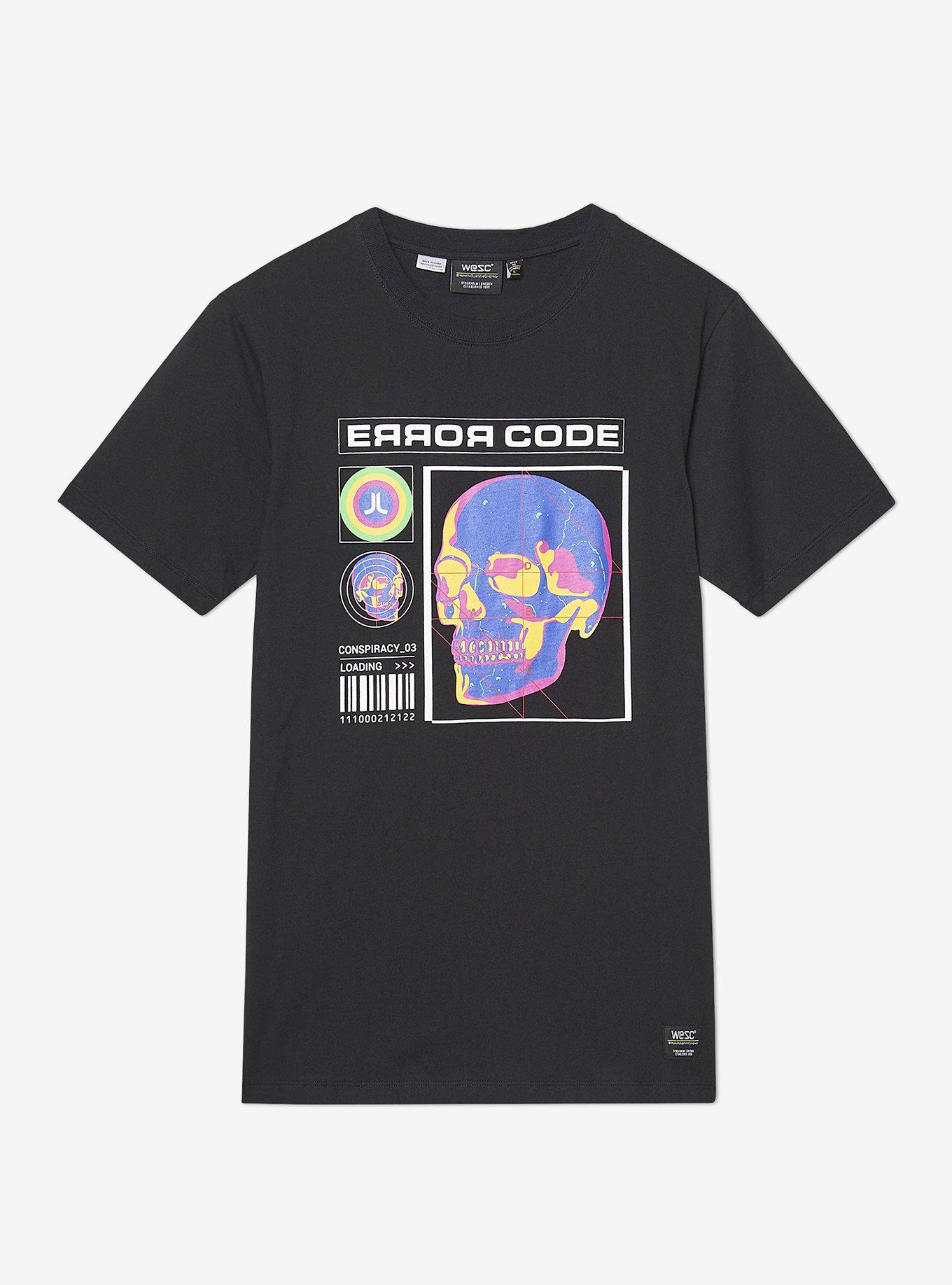 WeSC Max Error Code T-Shirt, BLACK, hi-res