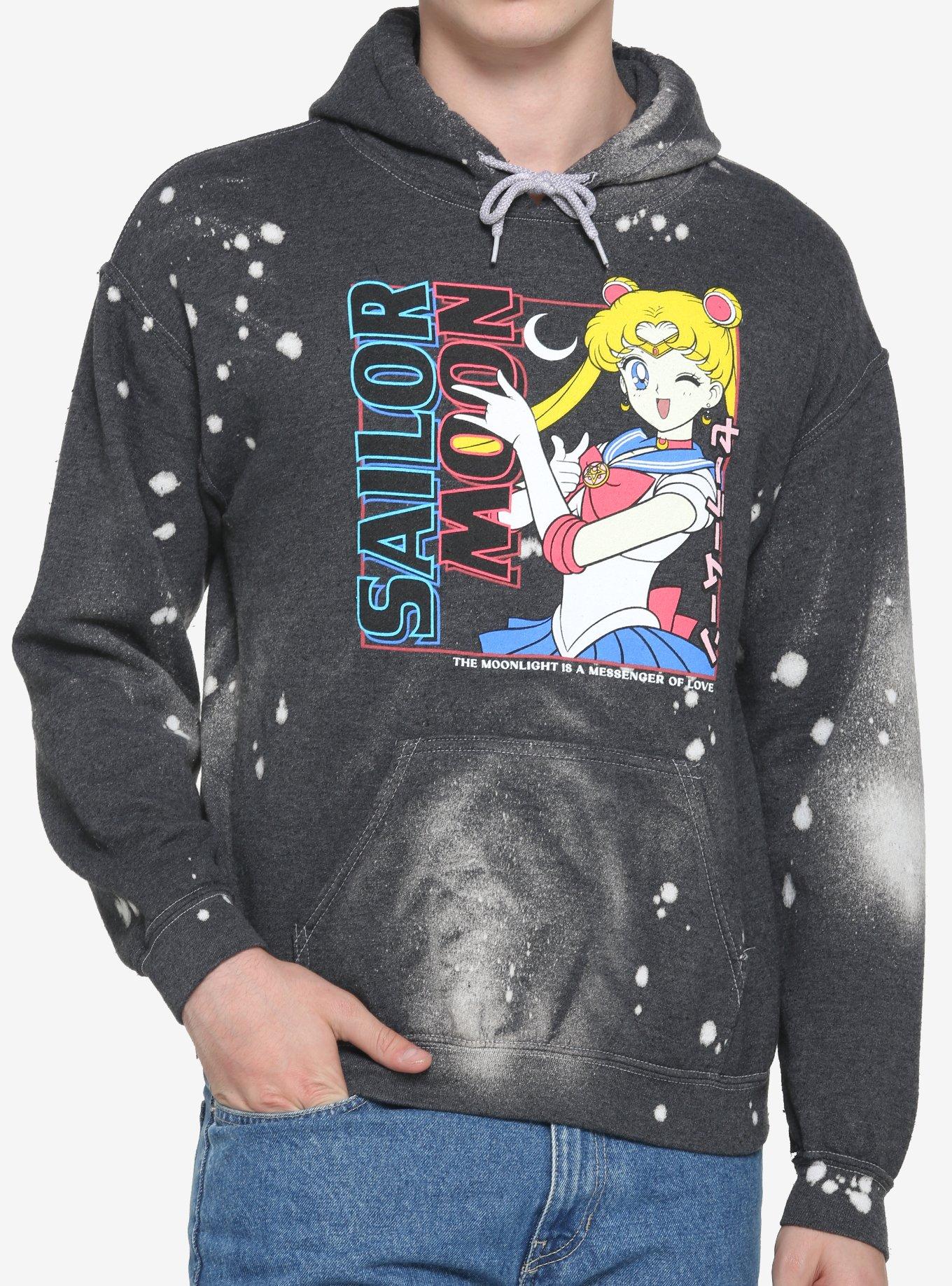 Sailor Moon Speckled Hoodie, BLACK, hi-res