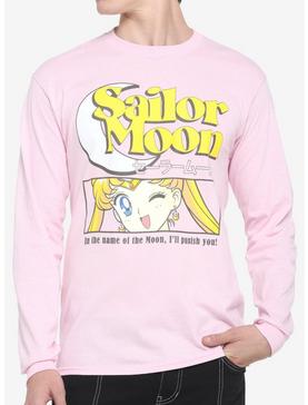 Sailor Moon Panel Pink Long-Sleeve T-Shirt, , hi-res