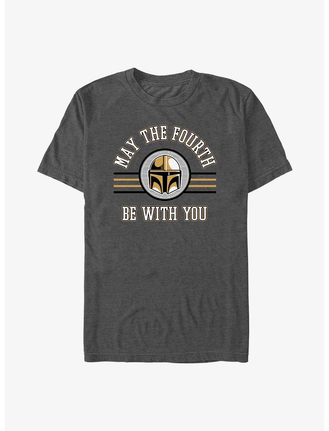 Star Wars The Mandalorian May The Fourth Be With You T-Shirt, CHAR HTR, hi-res