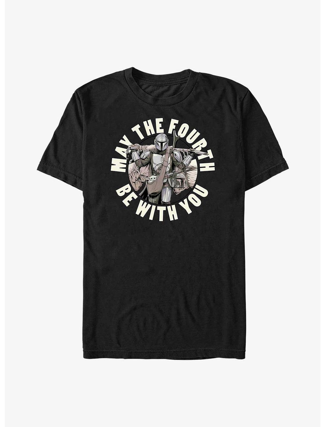 Star Wars The Mandalorian May The Fourth Be With You T-Shirt, BLACK, hi-res
