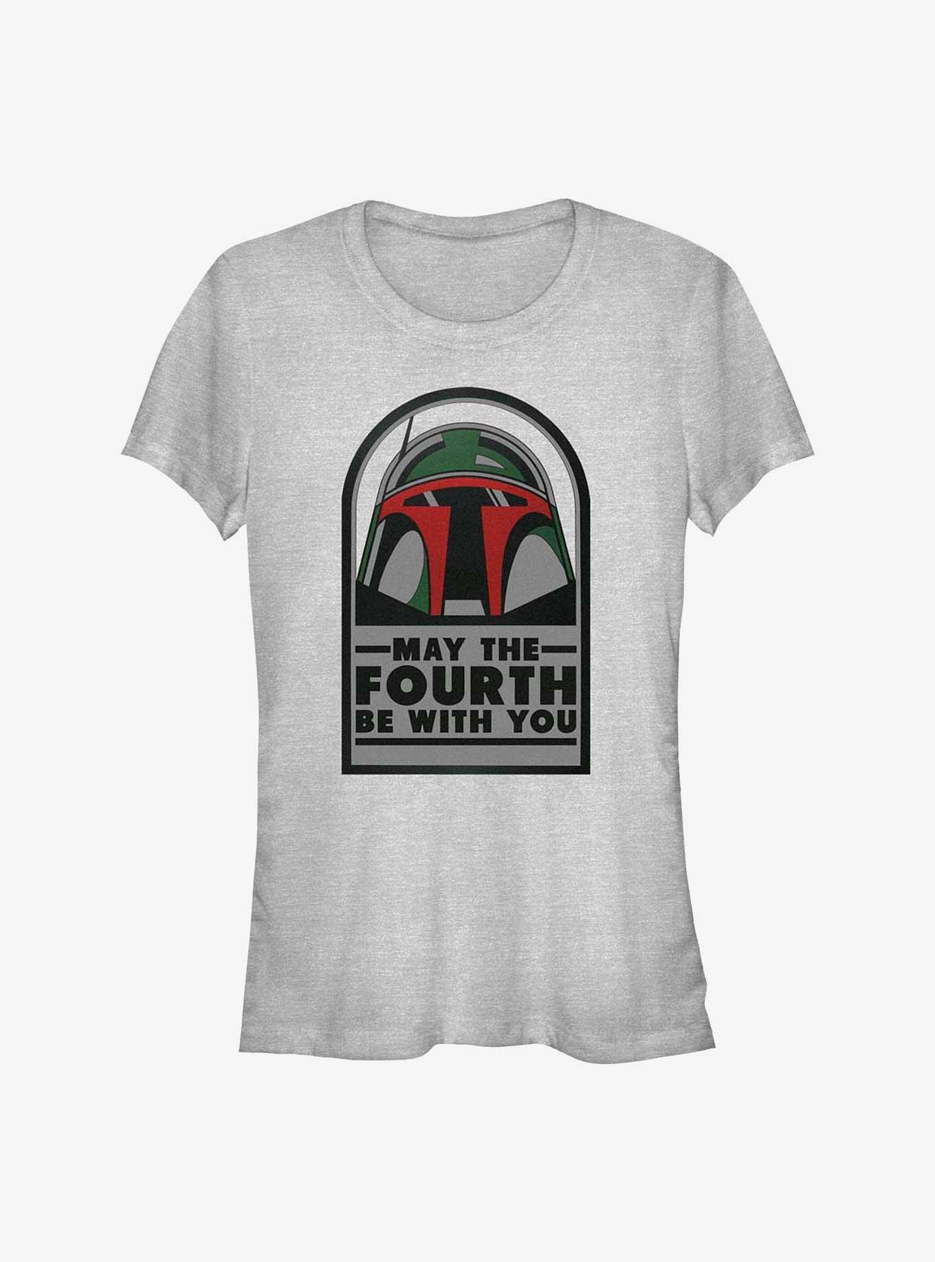 Star Wars May The Fourth Be With You Girls T-Shirt, ATH HTR, hi-res