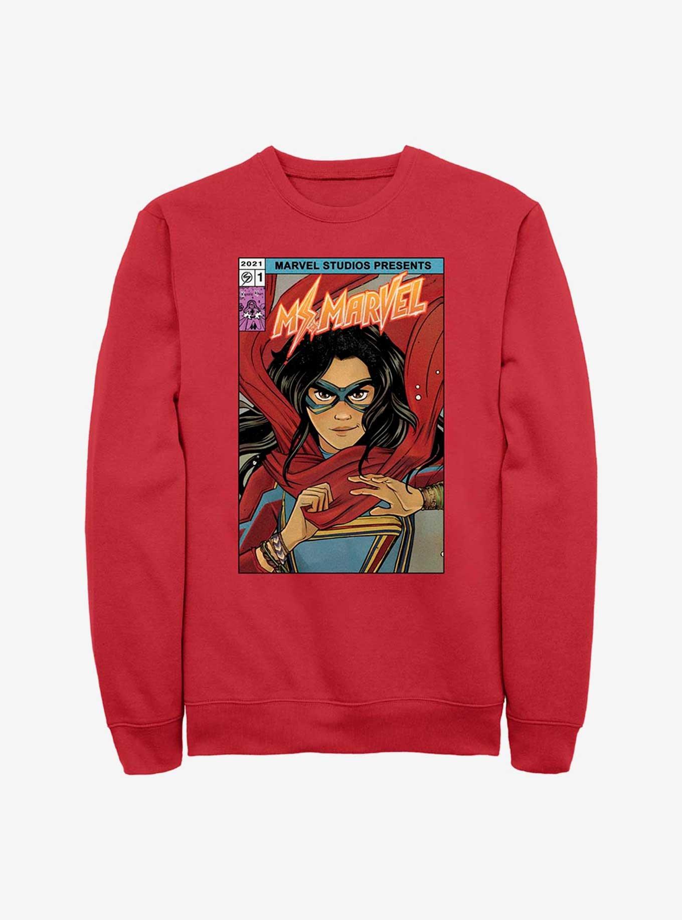 Marvel Ms. Marvel Comic Cover Sweatshirt, , hi-res