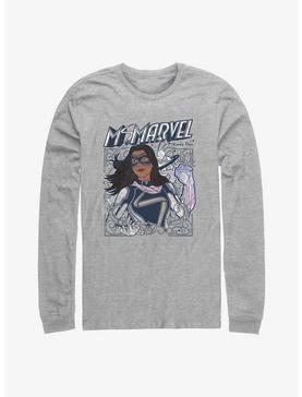 Marvel Ms. Marvel Doodle Kamala Long-Sleeve T-Shirt, , hi-res
