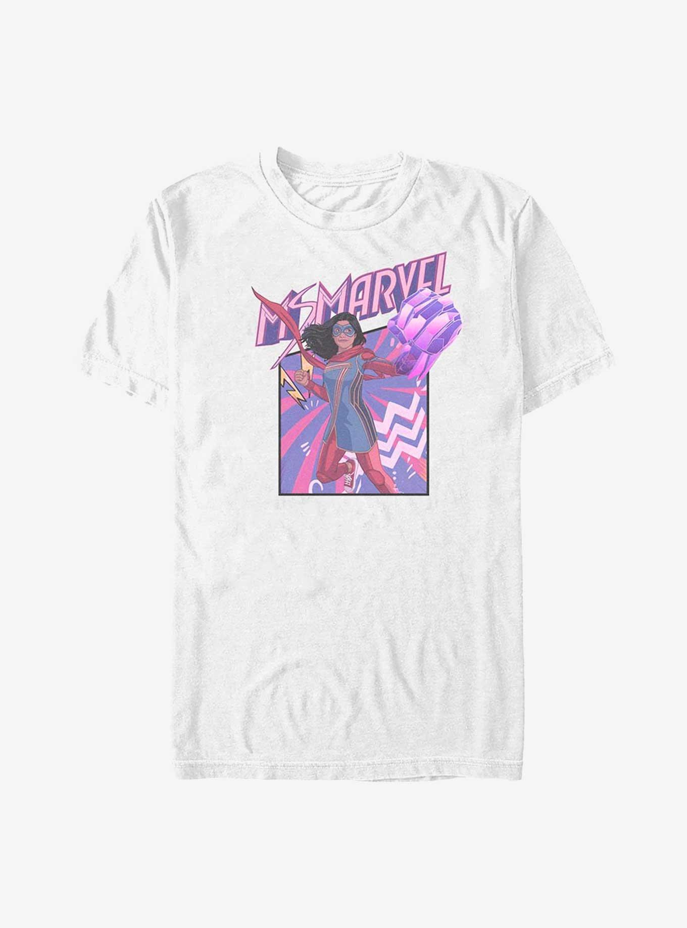 Marvel Ms. Marvel Fist Panel T-Shirt, WHITE, hi-res