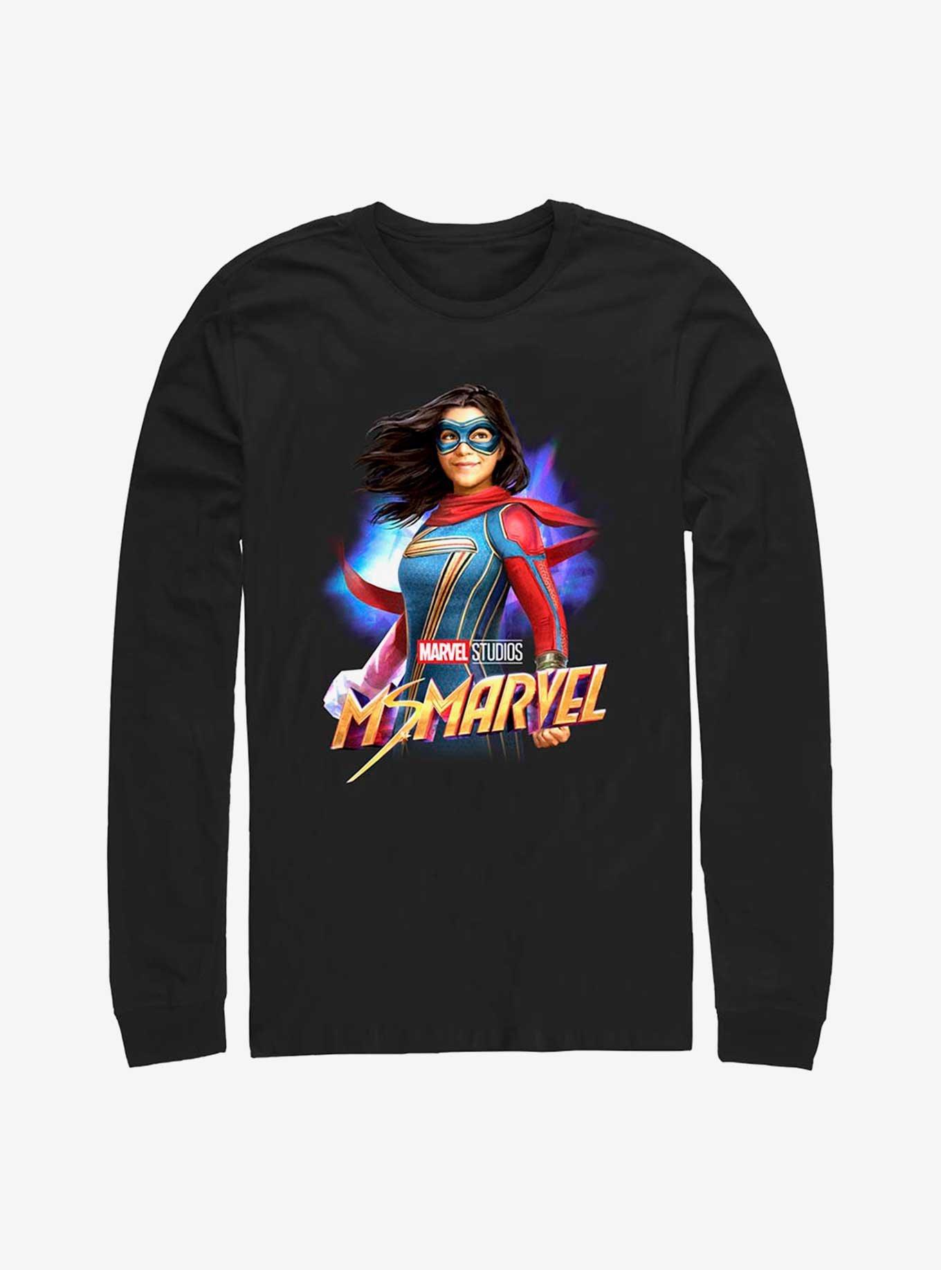 Marvel Ms. Marvel Hero Long-Sleeve T-Shirt, BLACK, hi-res