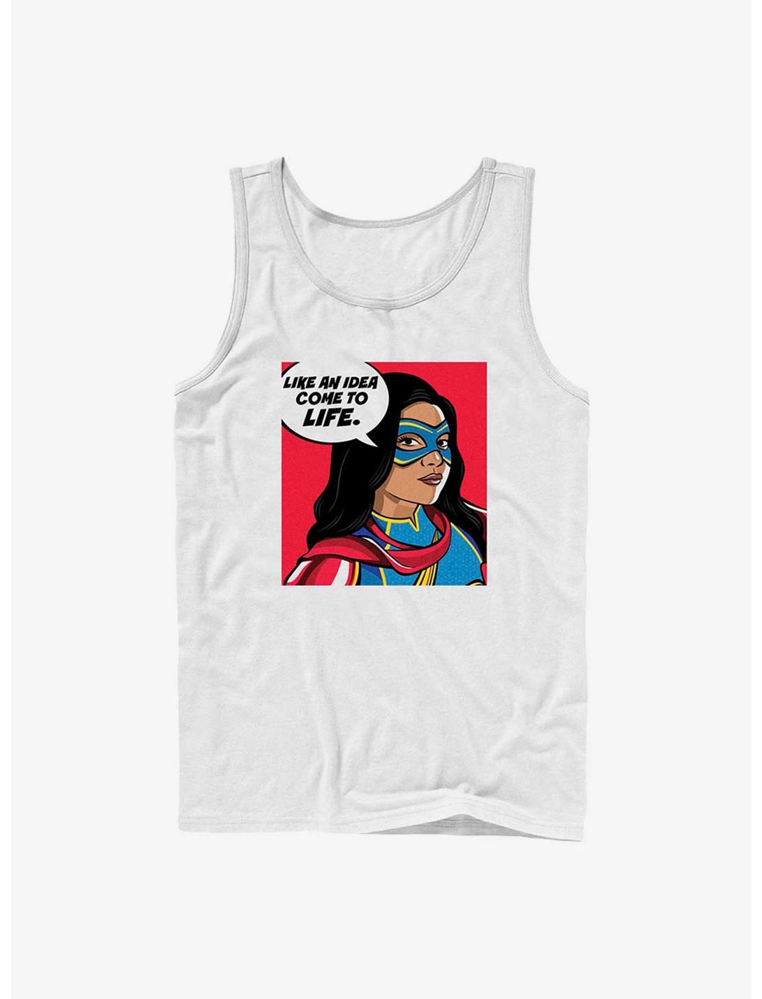 Marvel Ms. Marvel Idea Come To Life Tank, WHITE, hi-res
