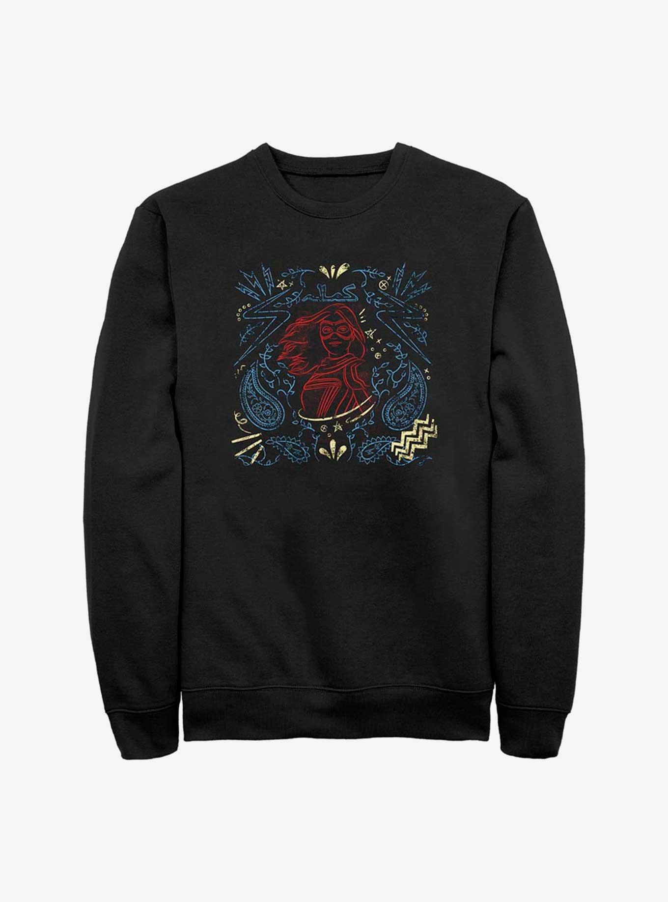Marvel Ms. Marvel Line Drawing Sweatshirt