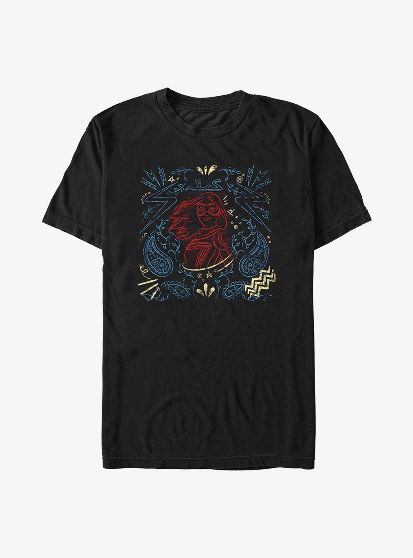 Marvel Ms. Marvel Line Drawing T-Shirt