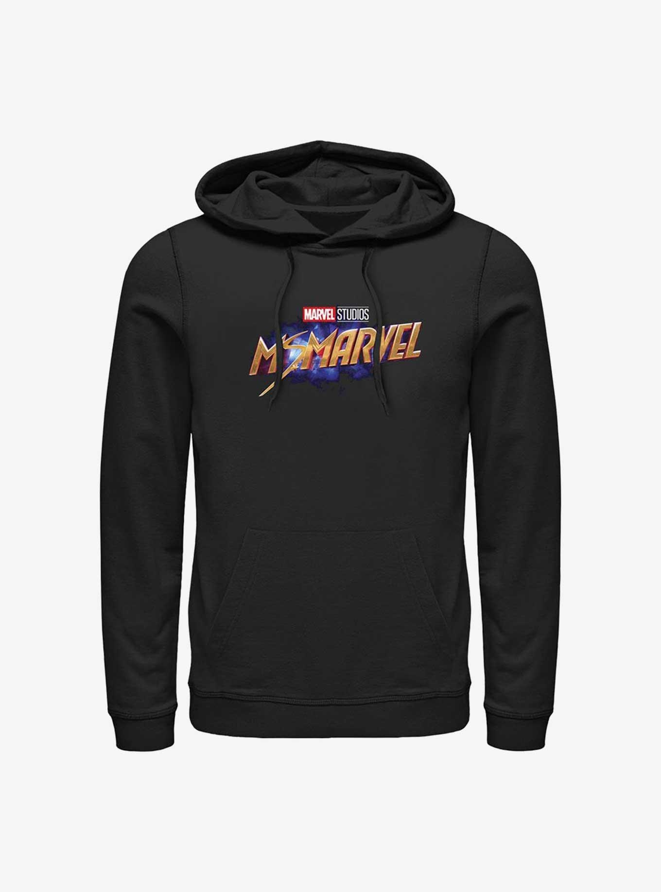 Marvel Ms. Marvel Logo Hoodie, BLACK, hi-res