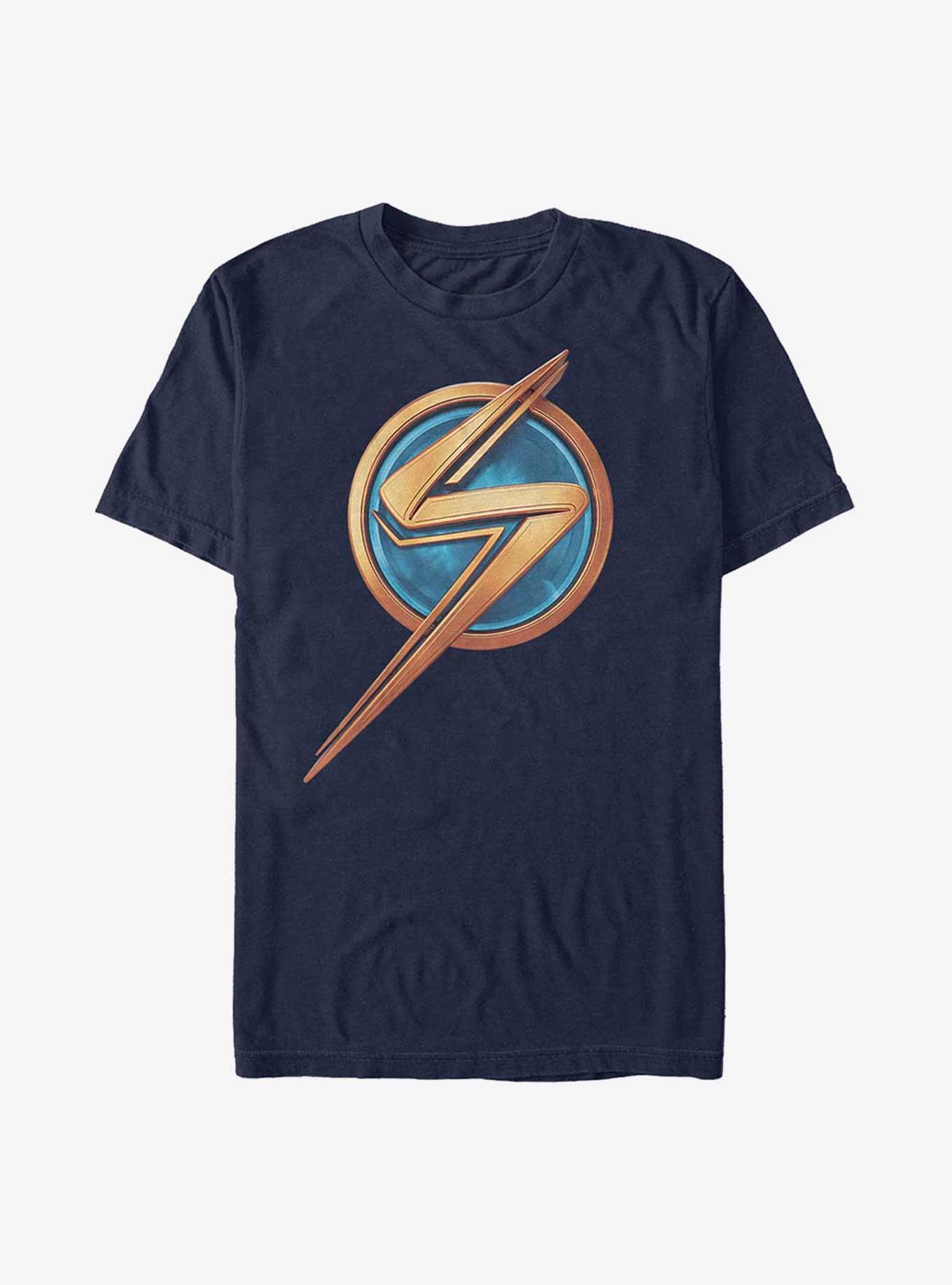 Marvel Ms. Marvel Logo Icon T-Shirt, NAVY, hi-res