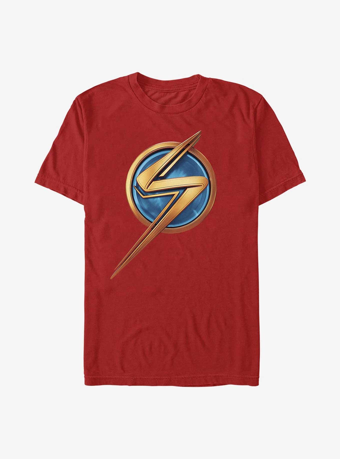 Marvel Ms. Marvel Logo Icon T-Shirt, RED, hi-res