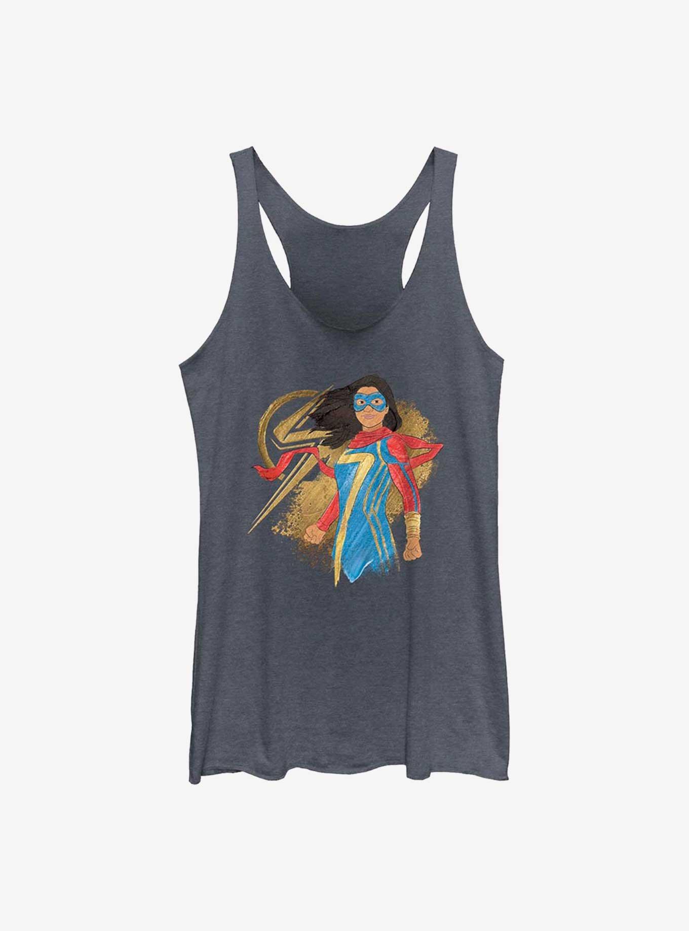 Marvel Ms. Marvel Portrait GIrls Raw Edge Tank