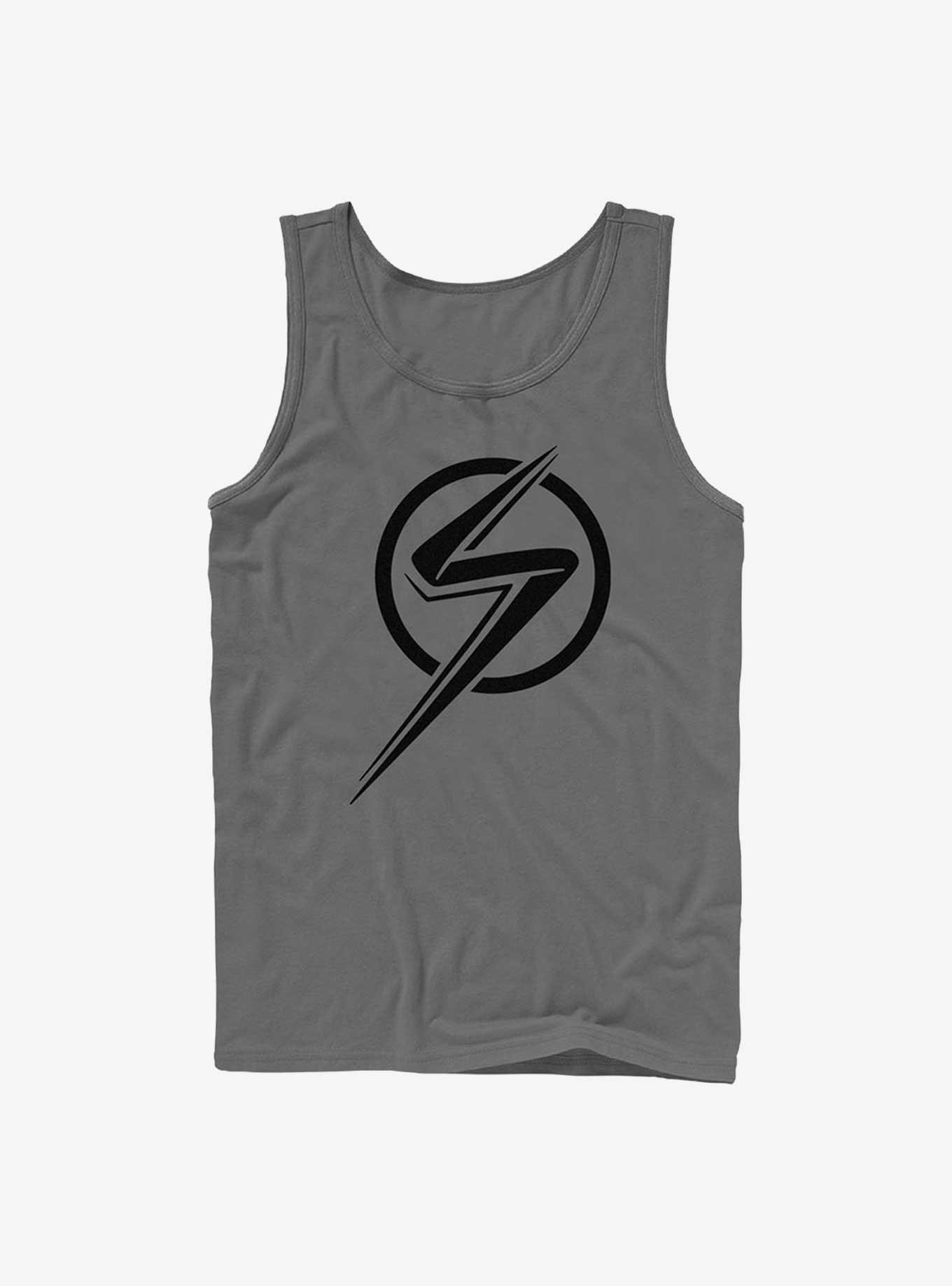 Marvel Ms. Marvel Single Color Tank, CHARCOAL, hi-res