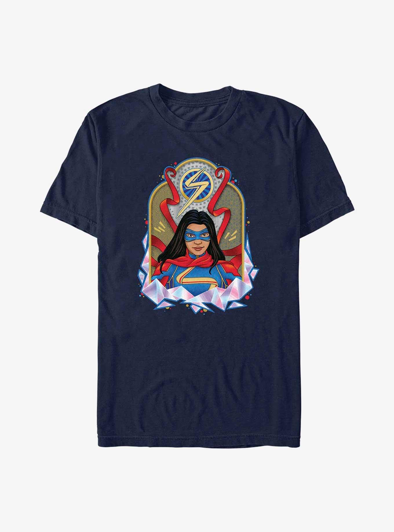 Marvel Ms. Marvel Tombstone T-Shirt, NAVY, hi-res
