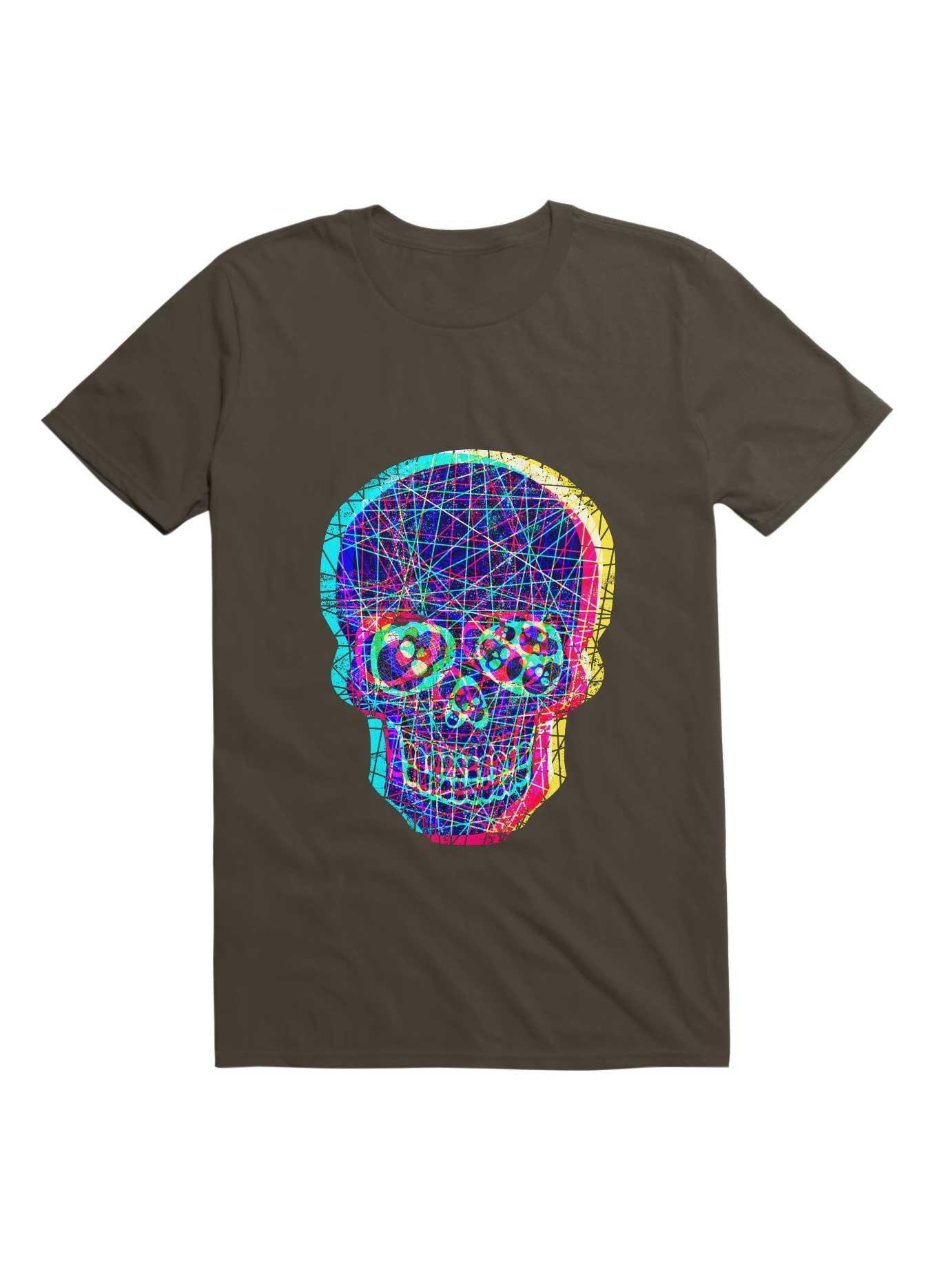 Acid Skull With A Disturbed Psyche T-Shirt, , hi-res