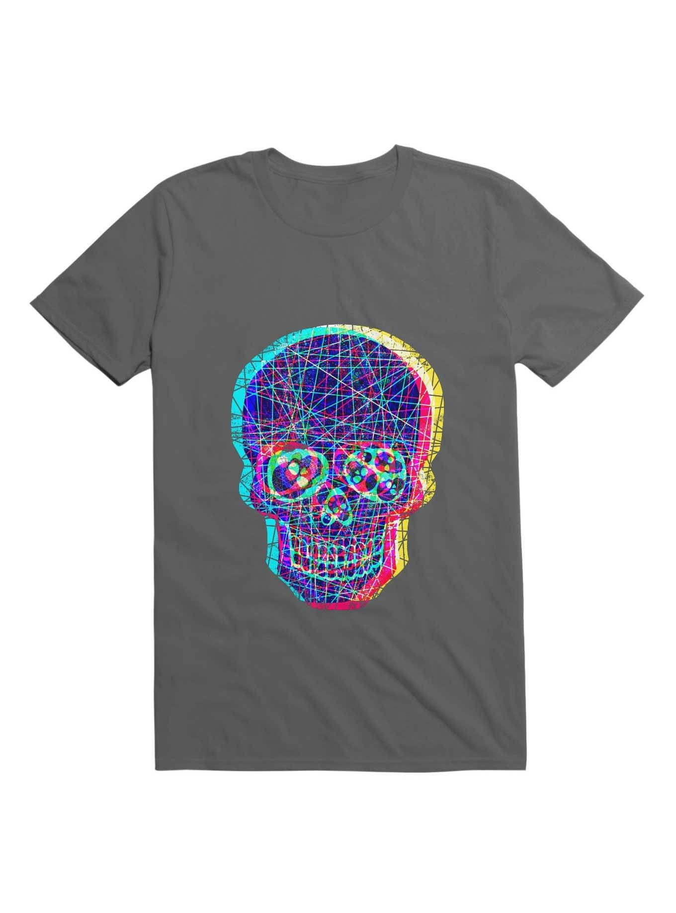Acid Skull With A Disturbed Psyche T-Shirt, , hi-res