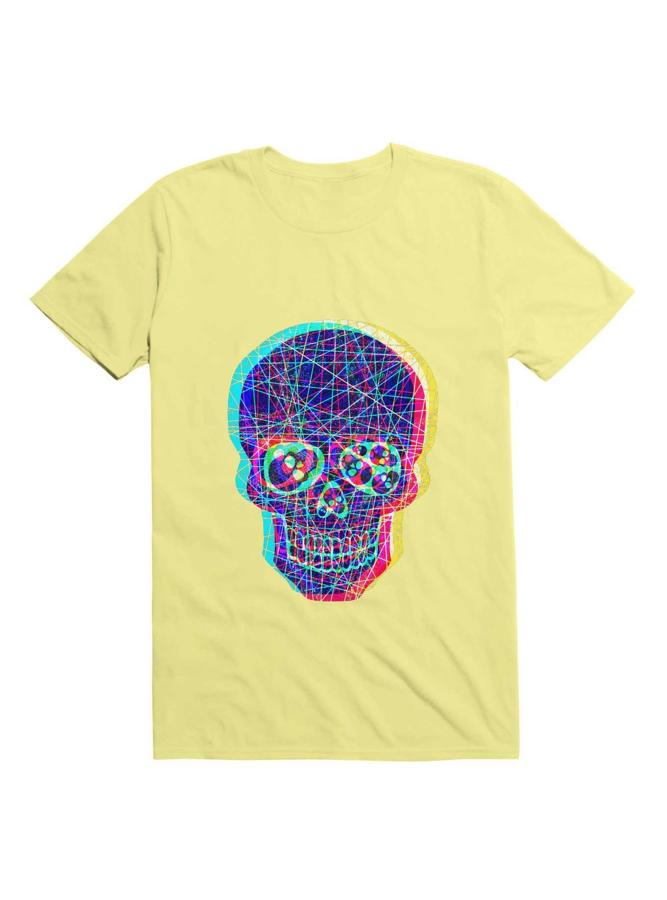 Acid Skull With A Disturbed Psyche T-Shirt, , hi-res