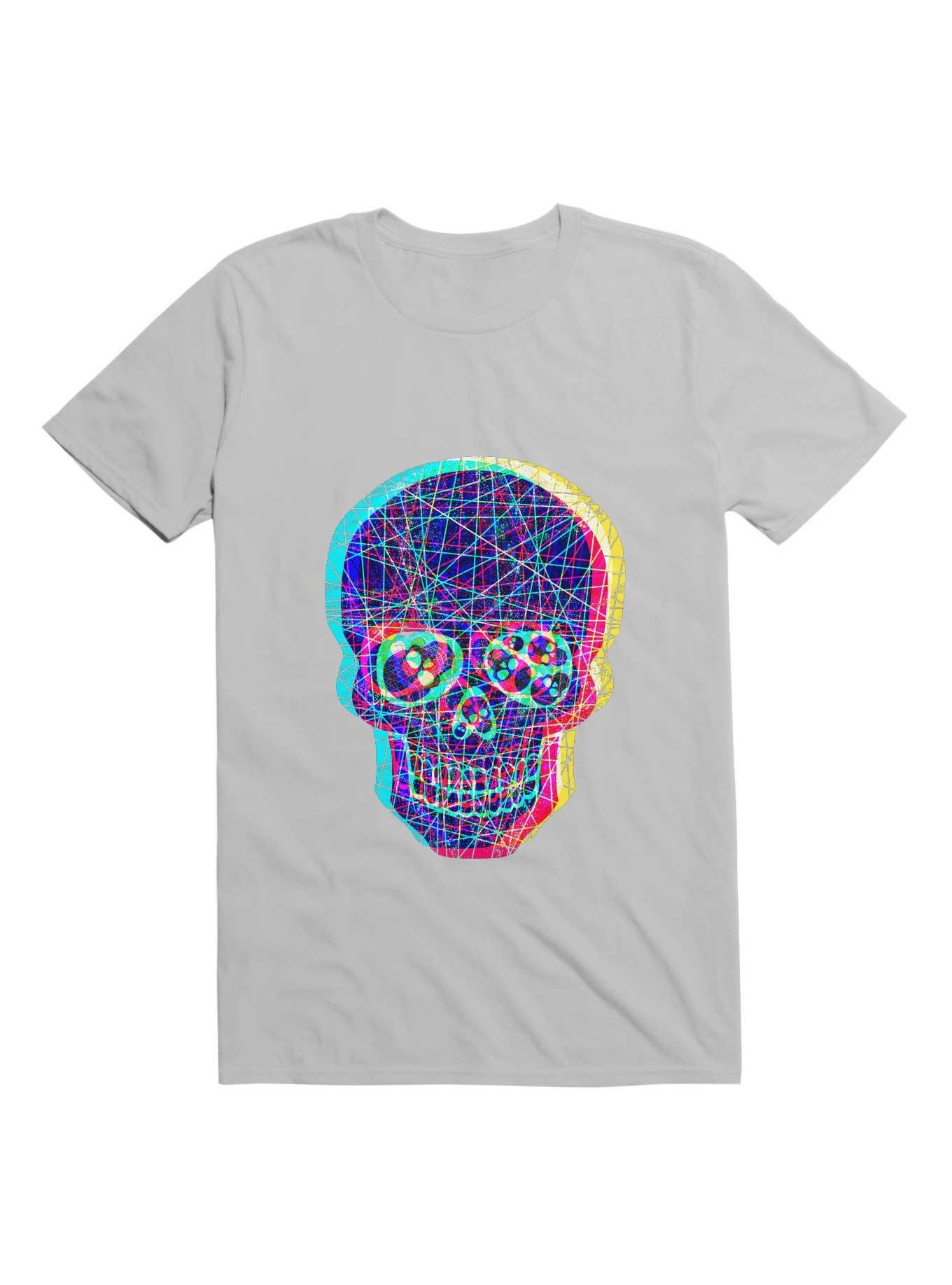 Acid Skull With A Disturbed Psyche T-Shirt, , hi-res