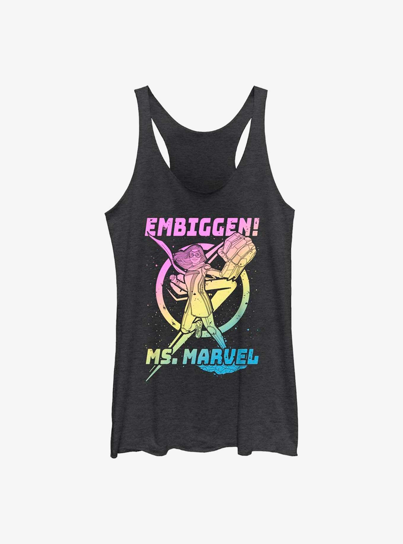 Marvel Ms. Marvel Gradient Marvel GIrls Raw Edge Tank