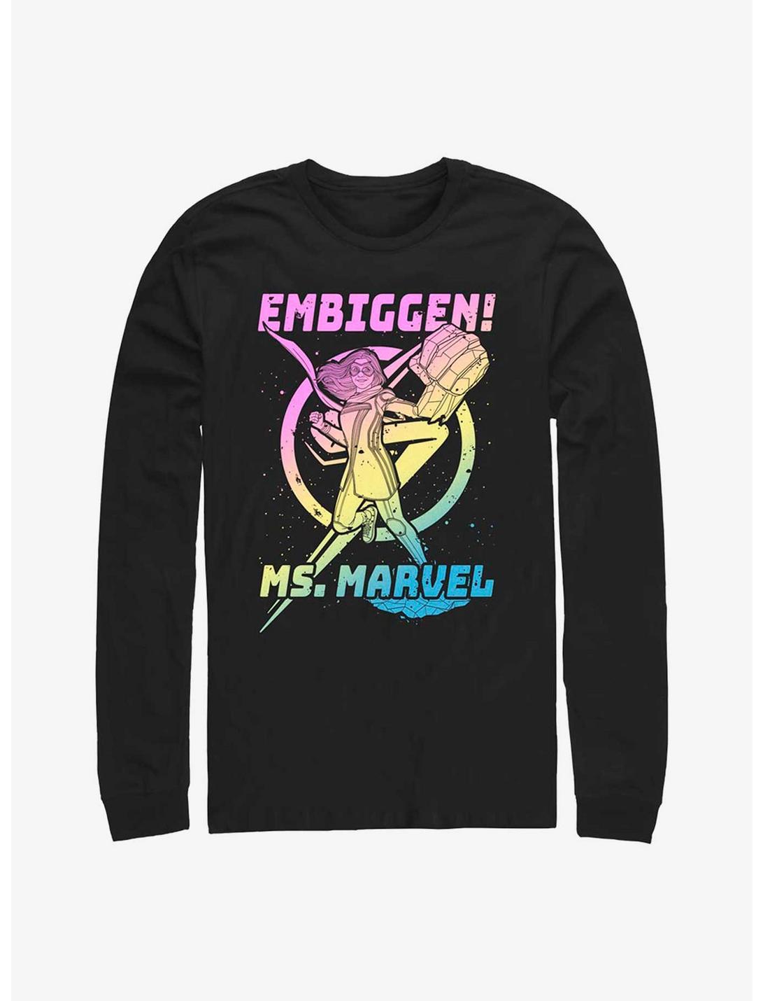 Marvel Ms. Marvel Gradient Marvel Long-Sleeve T-Shirt, BLACK, hi-res