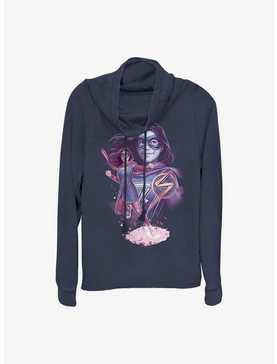 Marvel Ms. Marvel House Of Mirrors Cowlneck Long-Sleeve Girls Top, , hi-res