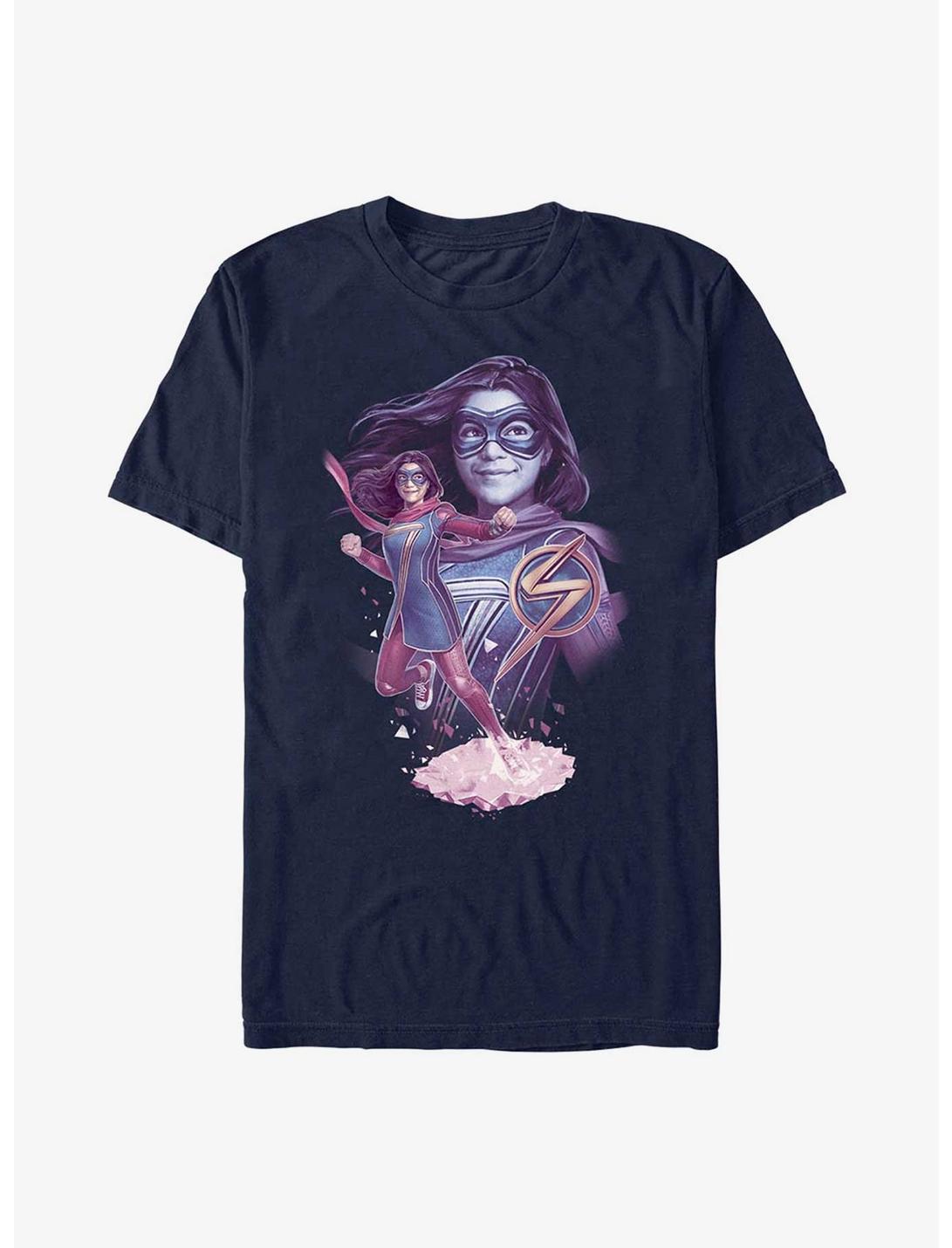 Marvel Ms. Marvel House Of Mirrors T-Shirt, NAVY, hi-res